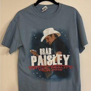 Brad Paisley Virtual Reality Tour 2012 Blue T-Shirt